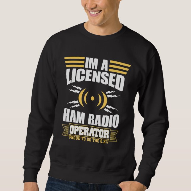 Lizenzierter Ham-Funksender Sweatshirt (Vorderseite)