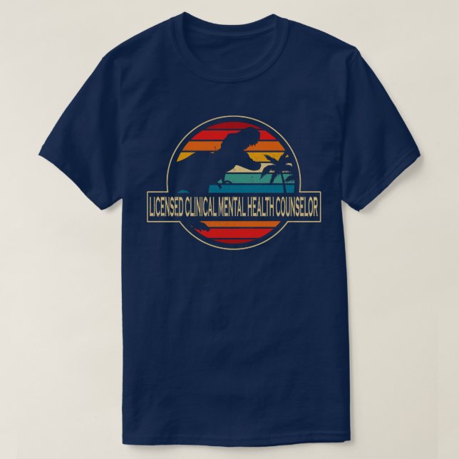Lizenzierter klinischer Gesundheitsberater Dinosau T-Shirt (Design vorne)