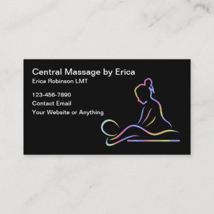 Lizenzierter Massagetherapeut einzigartig Visitenkarte