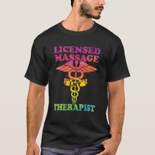 Lizenzierter Masseur LMT Wasserfarbe Vintage T-Shirt