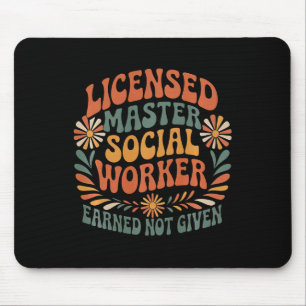 Lizenzierter Sozialarbeiter Master Msw Lmsw Abschl Mousepad