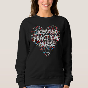 Lizenziertes praktisches Design für LPN-Herz Sweatshirt