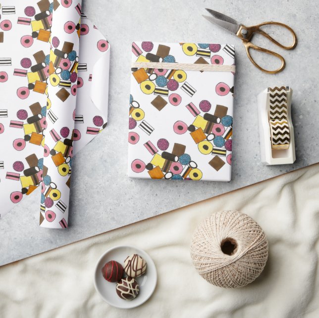 Lizenzierung für alle Sorten Sorten Sorten Süßware Geschenkpapier (Kunsthandwerk)