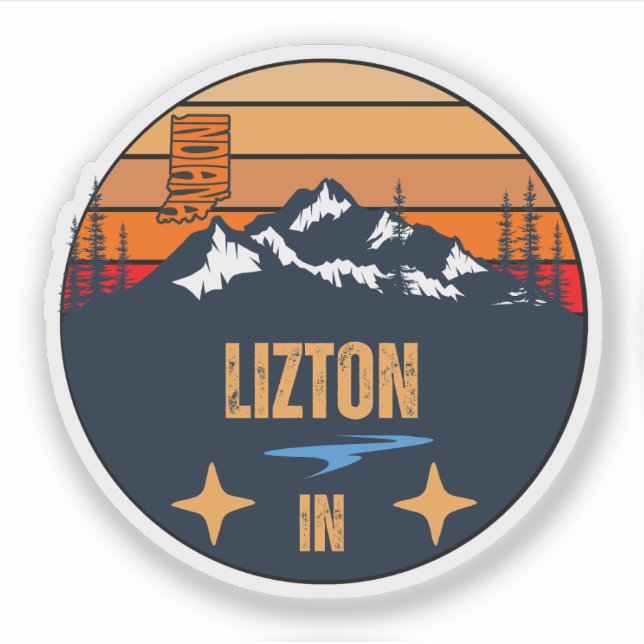 Lizton, Indiana Aufkleber (Vorderseite)