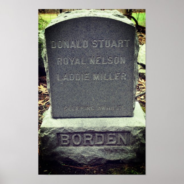 Lizzie Borden Dog Headstone Poster (Vorne)