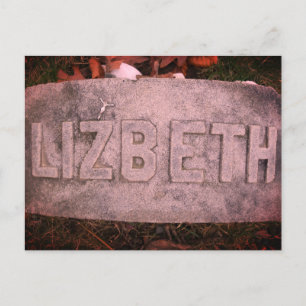 Lizzie Borden Grave Marker - Fall River, MA Postkarte