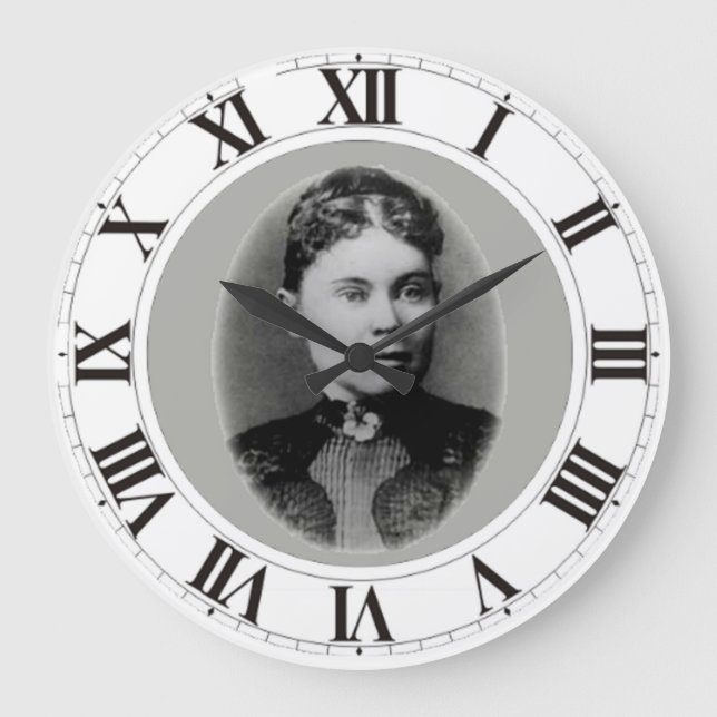 Lizzie Borden Große Wanduhr (Vorderseite)