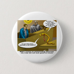Lizzie Borden Trial Funny Cartoon Geschenke Button