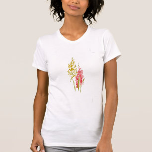 Lizzies rosa Kappen-Hülsen-T-Shirt T-Shirt