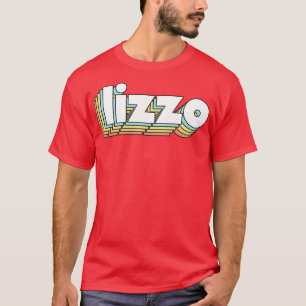 Lizzo Retro Rainbow Typografie verblasster Stil T-Shirt