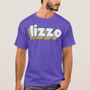 Lizzo Retro Rainbow Typografie verblasster Stil T-Shirt