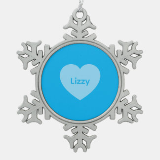 Lizzy Hugs Snowflake Xmas Tree Crystal Decoration Schneeflocken Zinn-Ornament