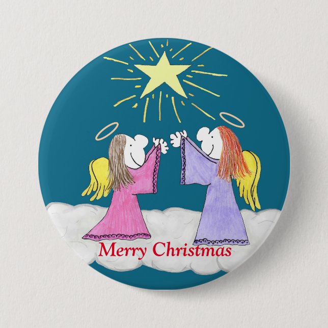 Lizzy's People Angels Holy Night Button (Vorderseite)