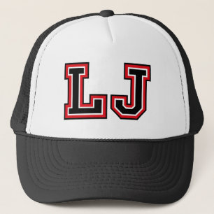 "LJ" Monogram Trucker Hat Truckerkappe