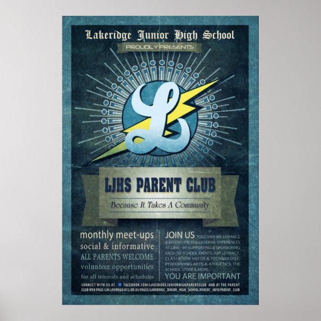 LJHS Parent Club Poster (Vorne)