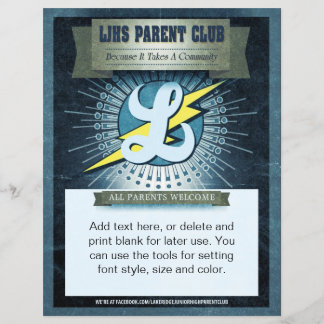 LJHS Parterclub Flyer in voller Farbe