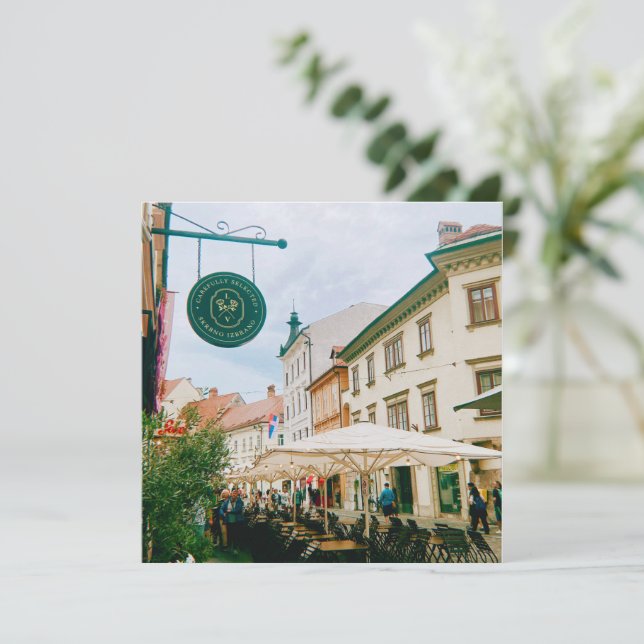 Ljubljana Cityscape (Stehend Vorderseite)