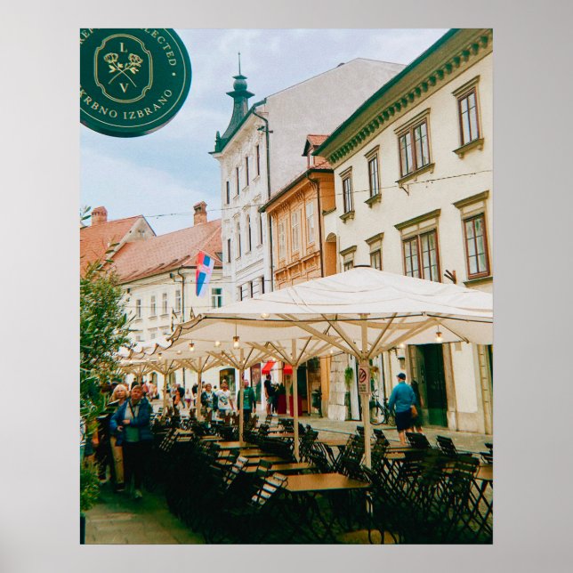 Ljubljana Cityscape Poster (Vorne)