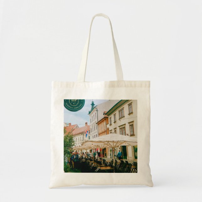 Ljubljana Cityscape Tragetasche (Vorne)
