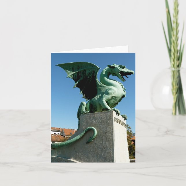 Ljubljana Dragon Karte (Vorderseite)