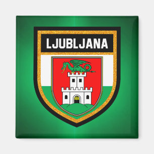 Ljubljana-Flagge Magnet