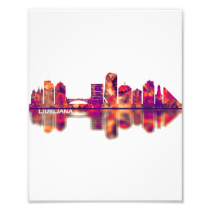 Ljubljana Skyline Fotodruck