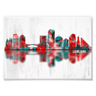 Ljubljana Skyline Fotodruck