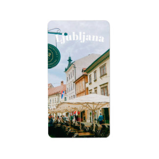 Ljubljana, Slovenia Adressaufkleber