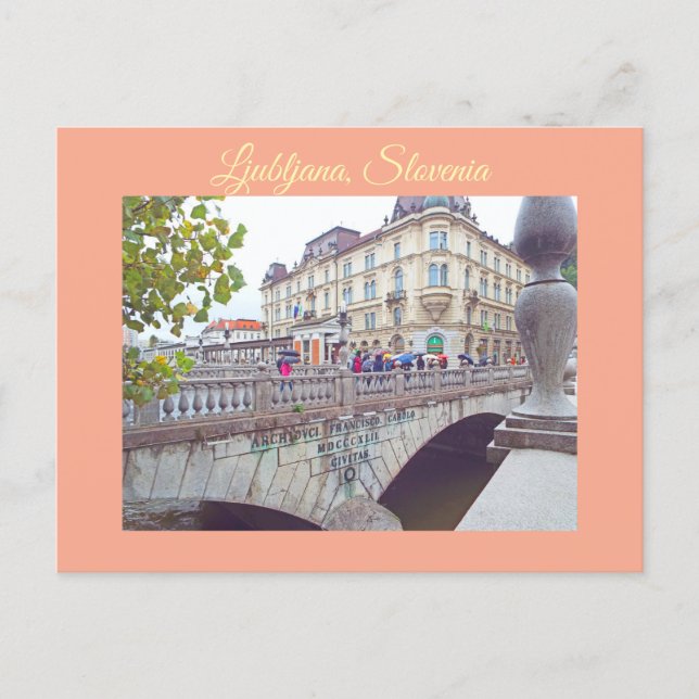 Ljubljana, Slovenia Capital Postkarte (Vorderseite)