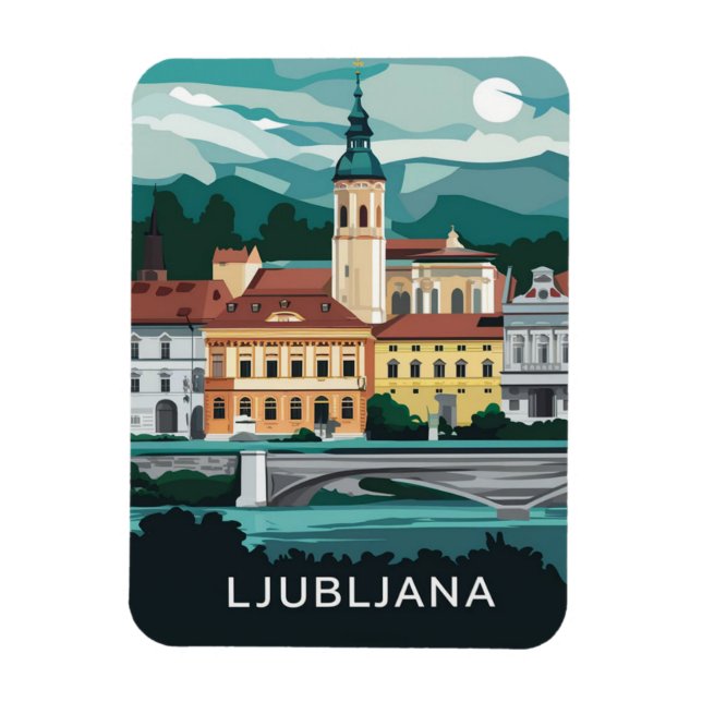 Ljubljana, Slowenien  Magnet (Vertikal)