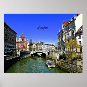 Ljubljana, Slowenien Poster