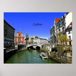Ljubljana, Slowenien Poster