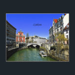 Ljubljana, Slowenien Postkarte<br><div class="desc">Foto von landschaftlich Ljubljana,  Slowenien - Postkarte.</div>