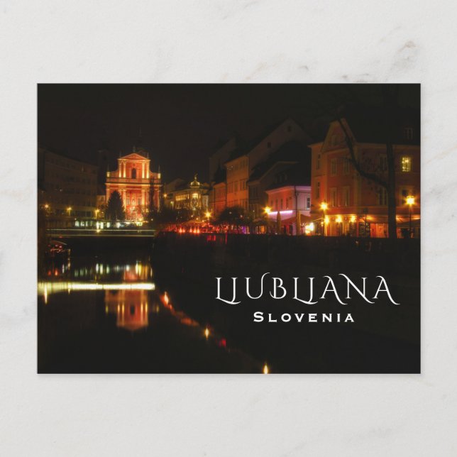 Ljubljana, Slowenien Postkarte (Vorderseite)