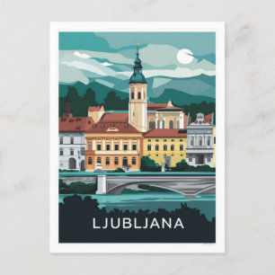 Ljubljana, Slowenien Postkarte