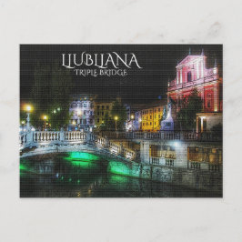 Ljubljana, Slowenien Postkarte