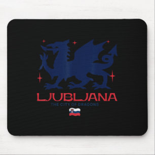 Ljubljana Slowenien Stadt der Drachen Patriotische Mousepad