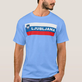 Ljubljana Stadt in slowenischer Flagge Familie T-Shirt
