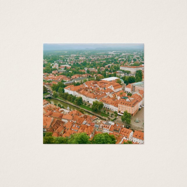Ljubljana von oben (Vorderseite)