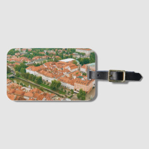 Ljubljana von oben gepäckanhänger