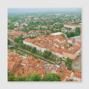 Ljubljana von oben magnetkarte