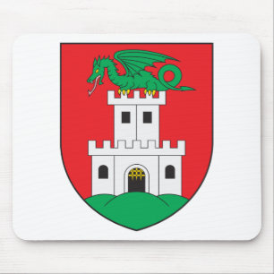 Ljubljana-Wappen Mousepad
