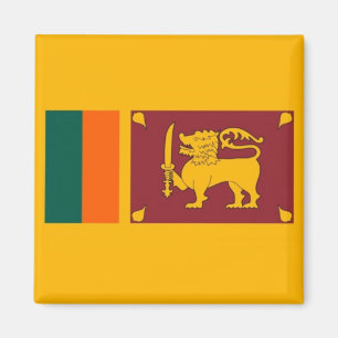 LK001 Sinhalesische FLAG Sri Lanka, Kühlschrank Magnet