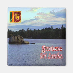 LK011 Bentota-Fluss DHARGA Sri Lanka Asien, Kühlsc Magnet