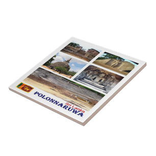 LK015 POLONNARUWA Collage, Sri Lanka, Fliese