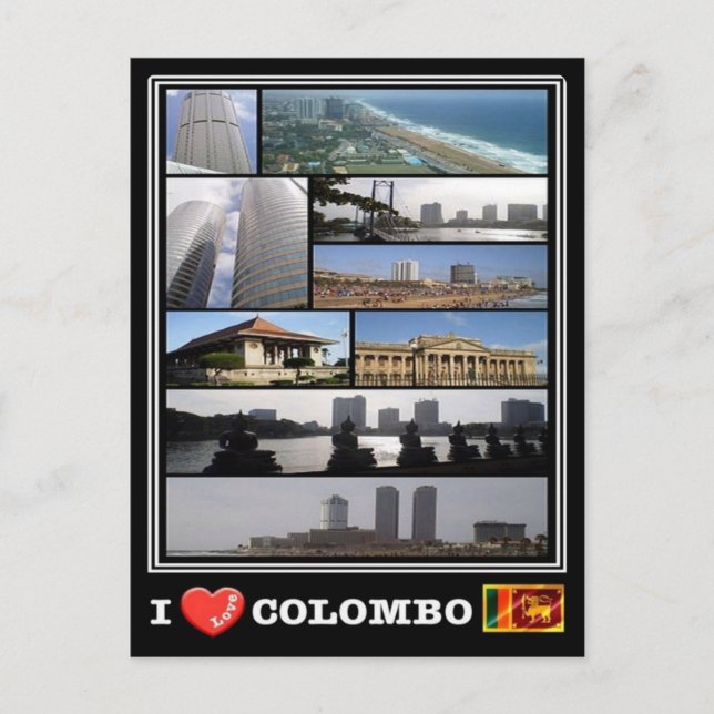 LK Sri Lanka - Colombo - Postkarte (Vorderseite)