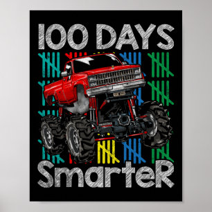 Lkw 100 Tage intelligentere Kinder 100. Schultag Poster
