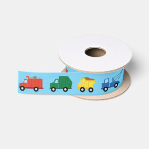 LKW-Auto-niedliches 1. Geburtstags-Party-Thema Satinband