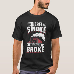 LKW-Besitzer Mechanischer Dieselrauch Rauch macht T-Shirt
