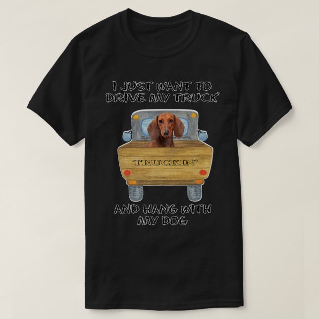 Lkw-Dackel T-Shirt (Design vorne)